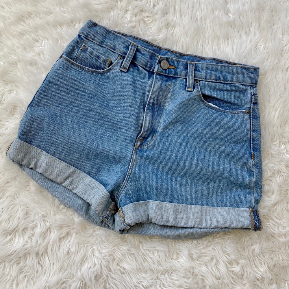 BDG Mom High Rise Shorts Indigo Denim sz28